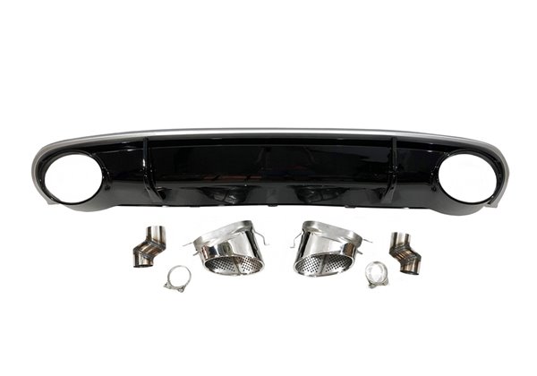 Difusor Trasero Audi A4 / A4 Avant B8 08-12 Look RS4 ABS