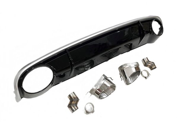 Difusor Trasero Audi A4 / A4 Avant B8 08-12 Look RS4 ABS