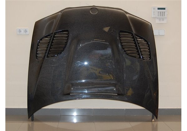 Capó Carbono BMW E46 '02-06 4P. Look M3 GTR C/T