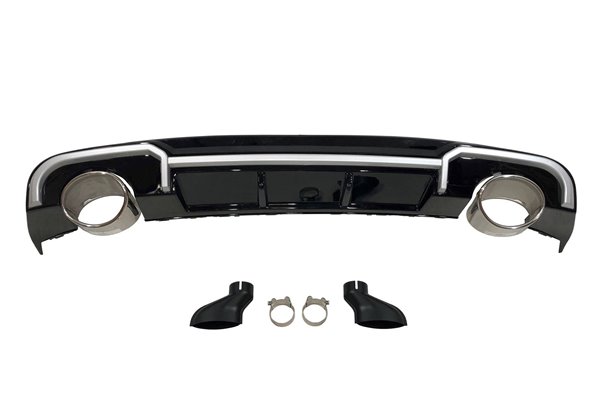Difusor Trasero Audi A3 2016-2019 4 Puertas Look RS3