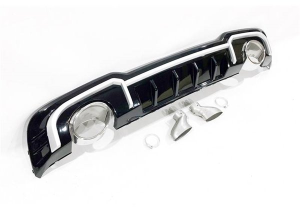 Difusor Trasero Audi A3 2016-2019 Sportback Sline Look RS3