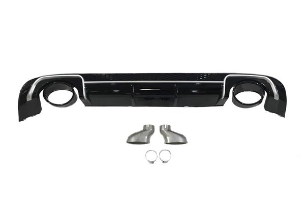 Difusor Trasero Audi A3 V8 4 puertas (Sedan) 2013-2015 Look RS3 ABS