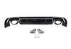 Difusor Trasero Audi A3 V8 4 puertas (Sedan) 2013-2015 Look RS3 ABS
