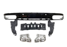 Difusor Trasero Mercedes W205 Coupe 2019 Look C63 ABS