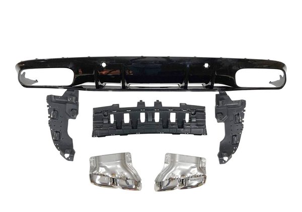 Difusor Trasero Mercedes W205 Coupe 2019 Look C63 ABS