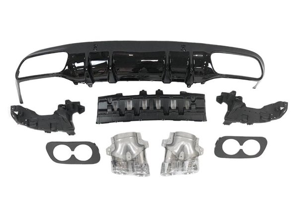 Difusor Trasero Mercedes W205 Coupe 2019+ Look E53 ABS