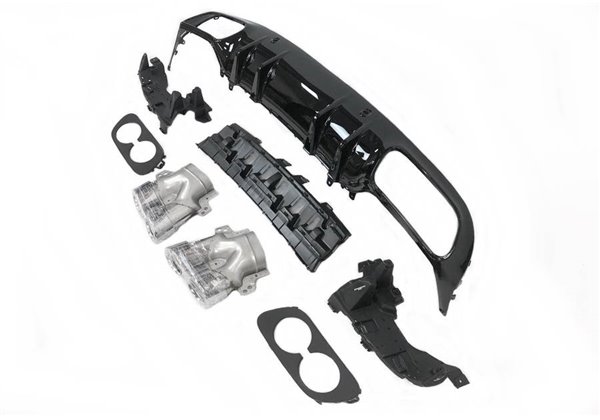 Difusor Trasero Mercedes W205 Coupe 2019+ Look E53 ABS
