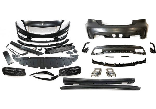 Kit Carrocería Mercedes W176 A45 2012-2015 Look AMG Sin Sensores