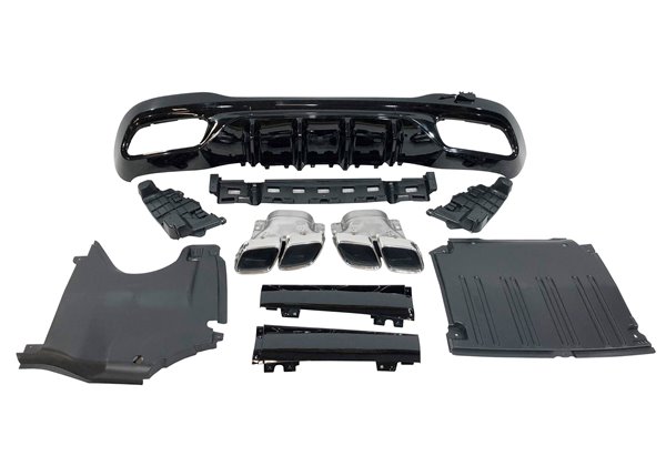 Difusor Trasero Mercedes W206 Sedan / SW Look C63