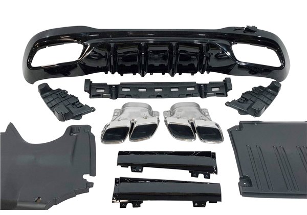 Difusor Trasero Mercedes W206 Sedan / SW Look C63