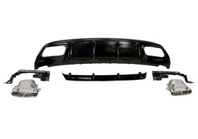 Difusor Trasero Mercedes W176 2012-2018 Look AMG A45 ABS