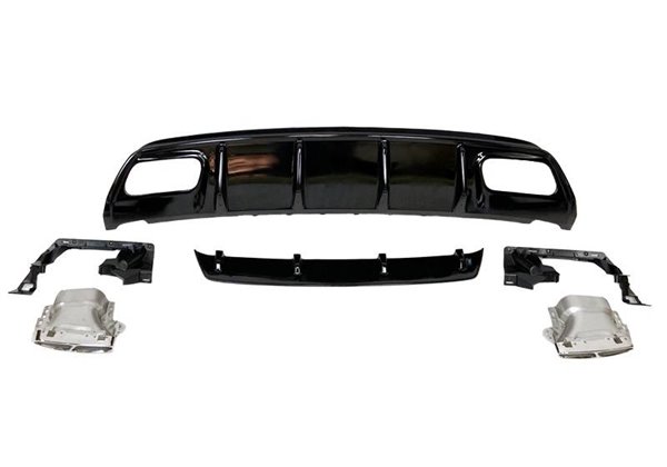 Difusor Trasero Mercedes W176 2012-2018 Look AMG A45 ABS