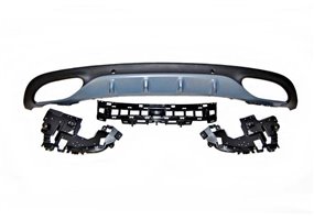 Difusor Trasero Mercedes W205 2014-2018 Coupe Look AMG C63 ABS