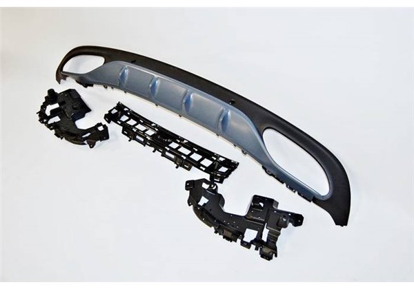 Difusor Trasero Mercedes W205 2014-2018 Coupe Look AMG C63 ABS