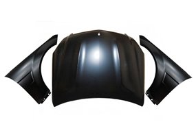 Capó y Aletas Mercedes W204 4P/COUPE/SW Look C63 AMG