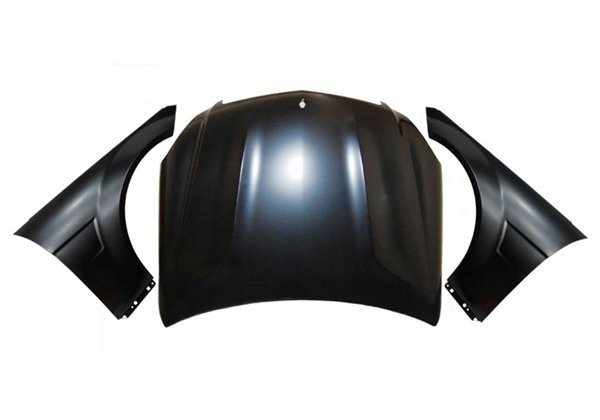 Capó y Aletas Mercedes W204 4P/COUPE/SW Look C63 AMG