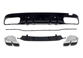 Difusor Trasero Mercedes W205 2019 4P / SW Look C63 ABS