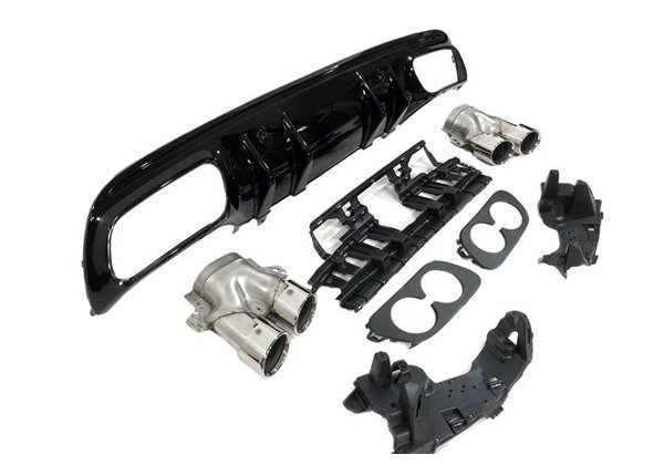 Difusor Trasero Mercedes W205 2019+ 4P / SW Look AMG C43