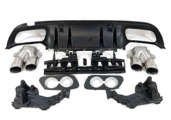 Difusor Trasero Mercedes W205 2019+ 4P / SW Look AMG C43