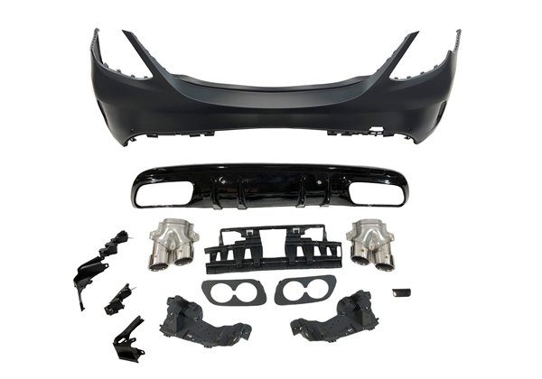 Paragolpes Trasero Mercedes W205 2014-2018 4P Look C43 Colas escape