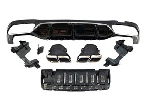 Difusor Trasero Mercedes W213 4 puertas / Station Wagon look AMG E63 ABS