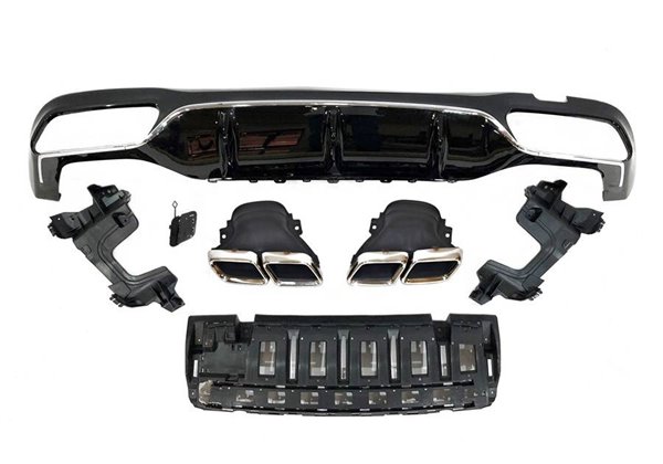 Difusor Trasero Mercedes W213 4 puertas / Station Wagon look AMG E63 ABS