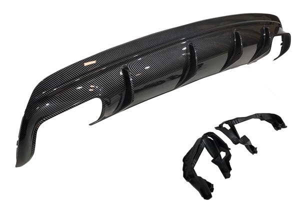 Difusor Trasero Mercedes CLA W117 13-15 4P/SW Look A45 Carbono