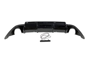 Difusor Trasero Volkswagen Golf 7 look TCR Negro Brillante