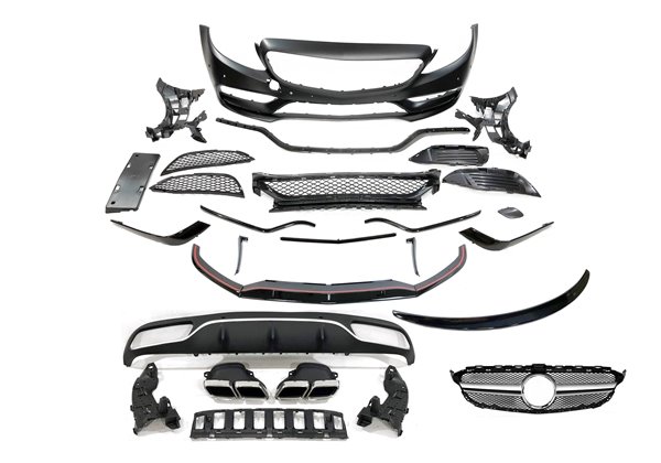 Kit De Carrocería Mercedes W205 2014-2018 Coupe Look AMG C63