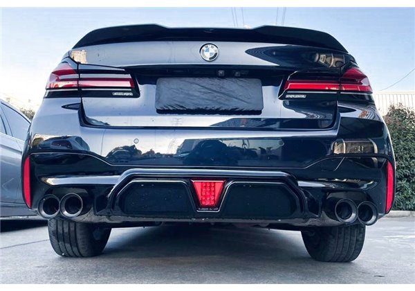 Difusor Trasero BMW G30 / G31 Look M5 CS Negro brillante