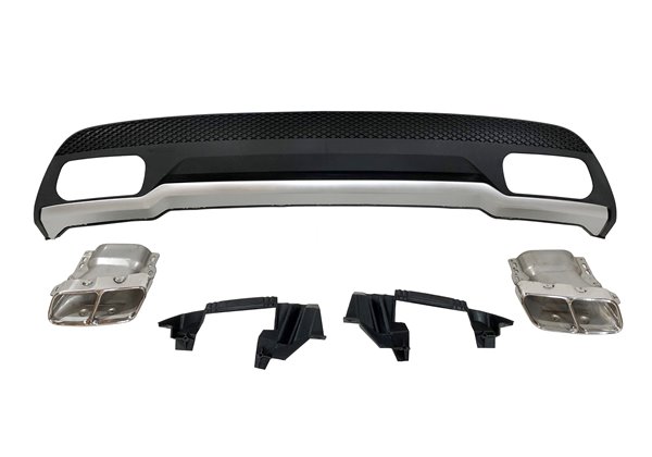 Difusor Trasero Mercedes W176 2012-2018 Look A45 ABS