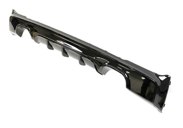 Difusor Trasero BMW F22 / F23 14-19 Doble salida Brillante Negro