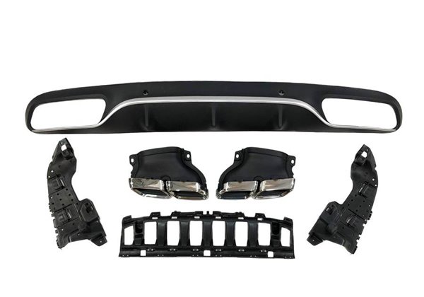 Difusor Trasero Mercedes W205 2014-2018 Coupe Look AMG C63 ABS