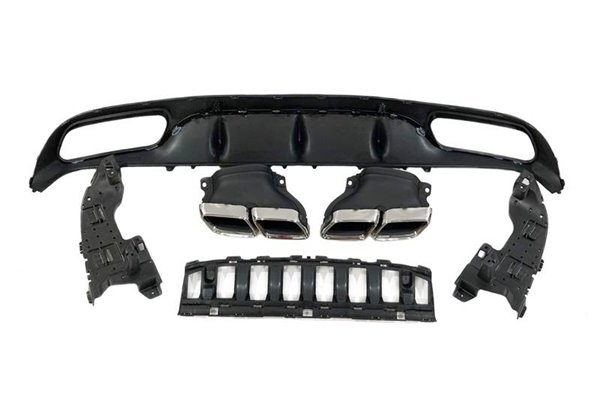 Difusor Trasero Mercedes W205 2014-2018 Coupe Look AMG C63 ABS