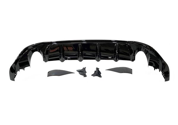 Difusor Trasero Volkswagen Golf 7.5 GTI Negro Brillante