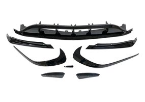 Spoiler Delantero Mercedes W176 16-18 Look AMG A45 Negro Brillante