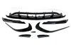 Spoiler Delantero Mercedes W176 16-18 Look AMG A45 Negro Brillante