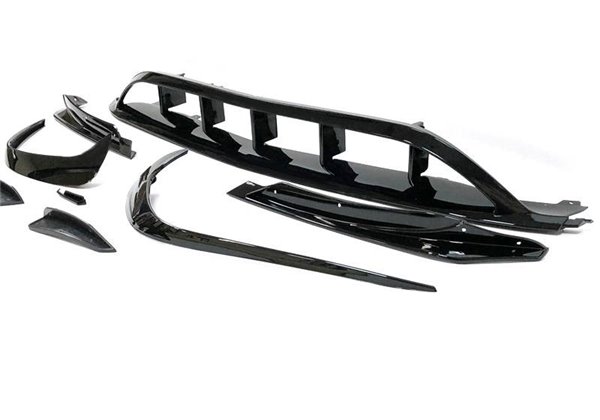 Spoiler Delantero Mercedes W176 16-18 Look AMG A45 Negro Brillante