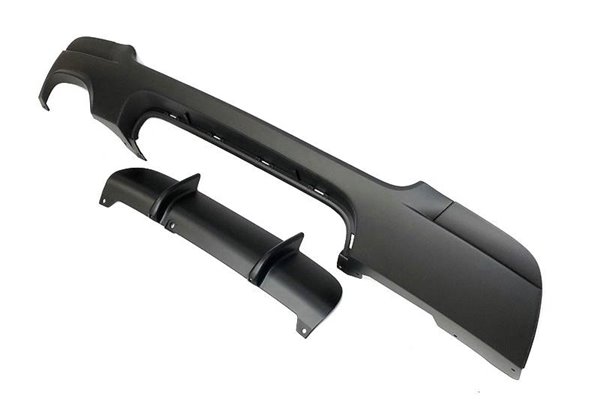 Difusor Trasero BMW E92 / E93 look M Performance 1 Salida Doble