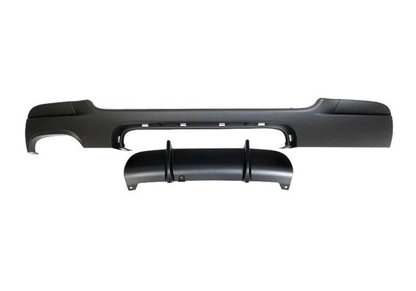 Difusor Trasero BMW E92 / E93 look M Performance 1 Salida Doble