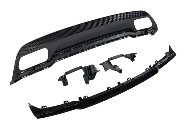 Difusor Trasero Mercedes W176 2012-2018 Look A45 ABS