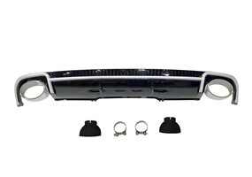 Difusor Trasero Audi A4 B9 2016+ Look RS4 ABS