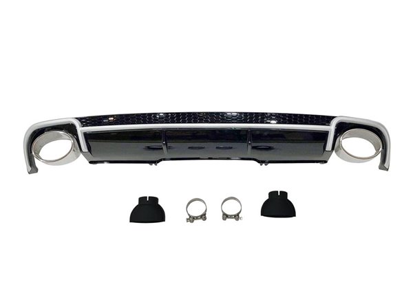 Difusor Trasero Audi A4 B9 2016+ Look RS4 ABS