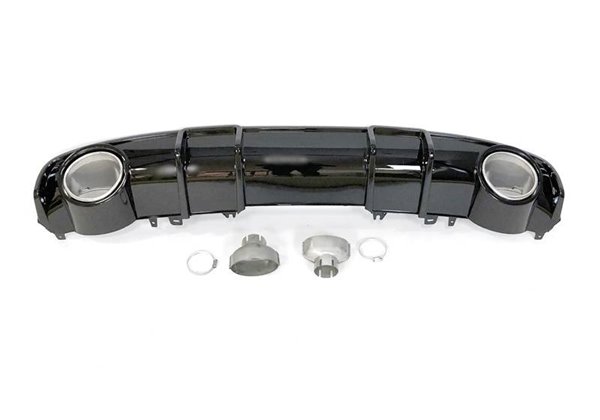 Difusor Trasero AUDI A4 B9 2016+ LOOK RS4 ABS