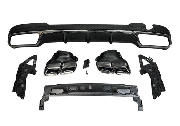 Difusor Trasero Mercedes W212 2014-2015 SW / 4P Look AMG E63