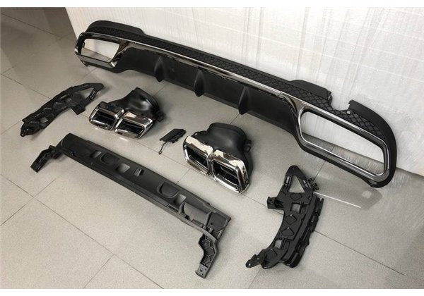 Difusor Trasero Mercedes W212 2014-2015 SW / 4P Look AMG E63