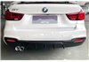 Difusor Trasero BMW F34 GT 2 Salidas simples Brillante Negro