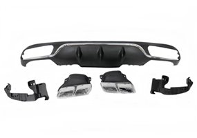 Difusor Trasero Mercedes W213 4 puertas / Station Wagon look AMG E63 ABS