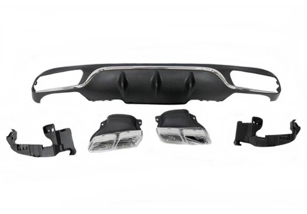 Difusor Trasero Mercedes W213 4 puertas / Station Wagon look AMG E63 ABS
