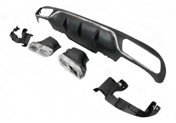 Difusor Trasero Mercedes W213 4 puertas / Station Wagon look AMG E63 ABS